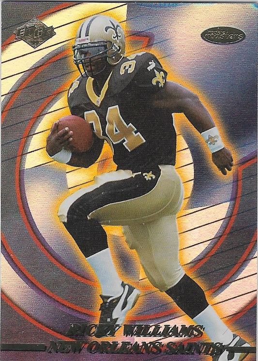 2000 COLLECTOR'S EDGE ROOKIE RICKEY WILLIAMS NEW ORLEANS SAINTS ROOKIE MASTERS RM20 LIMITED INDIVIDUALLY NUMBERED SUBSET