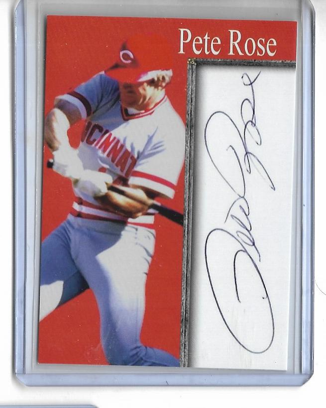 2019 PETE ROSE Inkredible Ink Card  - Cincinnati Reds  w/  Facsimile Signature
