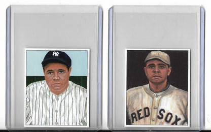 Babe Ruth Red Sox - Yankees or Both 1995 JSW Baseball Art Cards🏷️