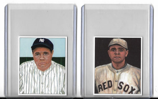 Babe Ruth Red Sox - Yankees or Both 1995 JSW Baseball Art Cards🏷️