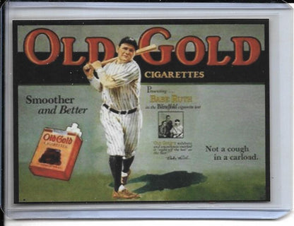 Babe Ruth Old Gold Cigarettes New York Yankees Promotional Reprint Card