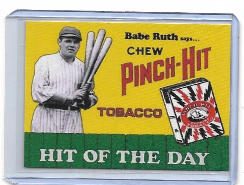 Babe Ruth Chewing Tobacco Advertisement Promo RP Card New York Yankees🏷️
