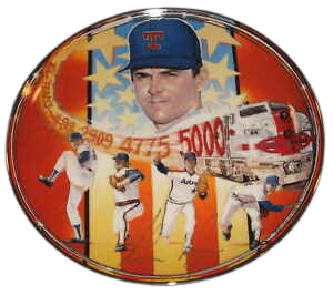 1990 Sports Impressions NOLAN RYAN TEXAS RANGERS  Mini  Plate RYAN'S EXPRESS 4.5"