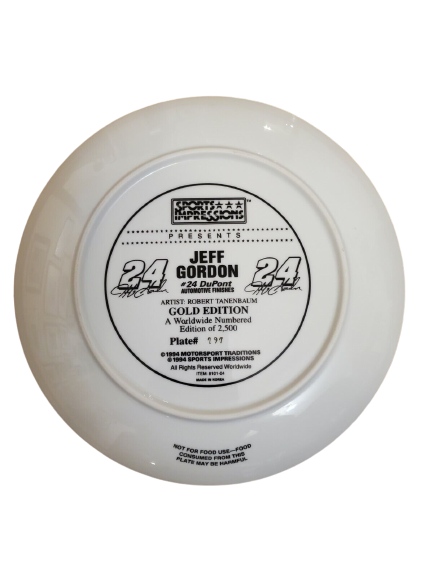 JEFF GORDON Jeff #24 DuPont Sports Impressions MINI Collector Plate NASCAR 4.5"