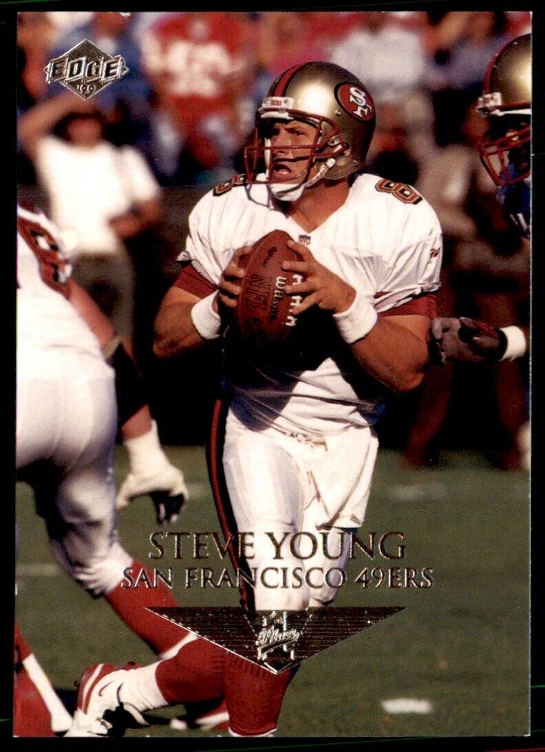 1999 COLLECTORS EDGE "FIRST PLACE"  #134 - STEVE YOUNG SAN FRANCISCO 49ERS HOF