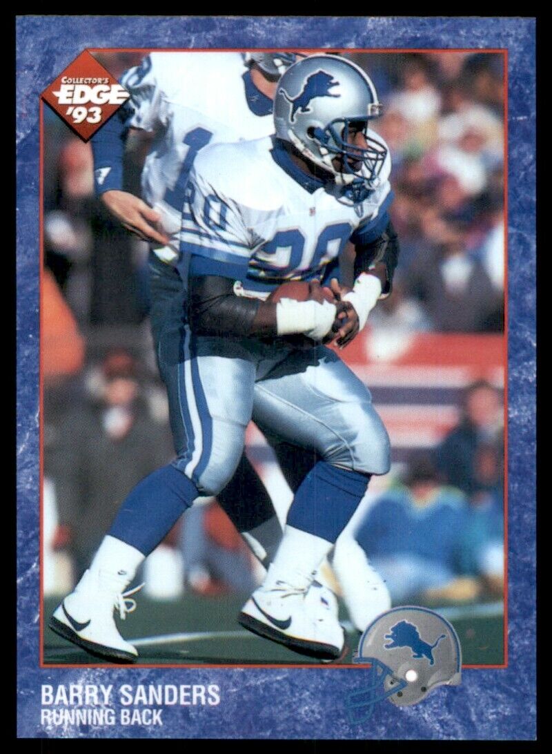 1993 COLLECTORS EDGE "FIRST ADDITION"  BARRY SANDERS - DETROIT LIONS -  IND. NUMBERED CARD