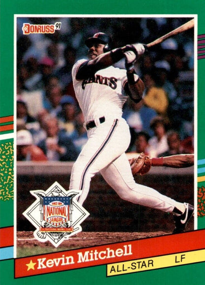 1991 DONRUSS #438 KEVIN MITCHELL - SAN FRANCISCO GIANTS ALL STAR CARD