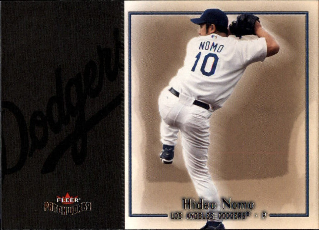 2004 FLEER "PATCHWORKS" #35 HIDEO NOMO  -LOS ANGELES DODGERS -