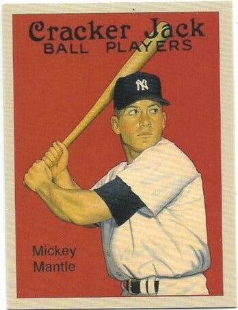 Cracker Jack Vintage Style ACEO Cards - HOF Baseball Greats- MICKEY MANTLE