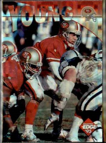 1995 COLLECTOR'S EDGE HOLOFOIL PARALLEL CARD #35 STEVE YOUNG SAN FRANCISCO 49ERS