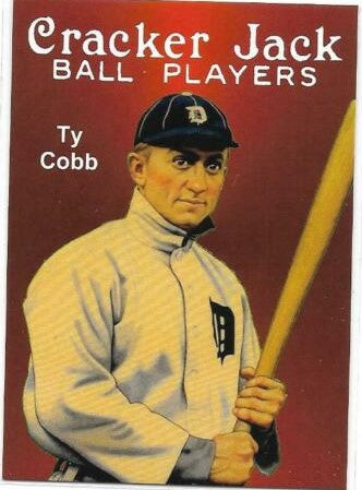 Cracker Jack Vintage Style ACEO Cards - HOF Baseball Greats- TY COBB