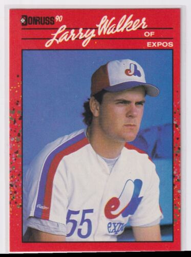 ROOKIE:  1990 DONRUSS #578 LARRY WALKER MONTREAL EXPOSORIGINAL