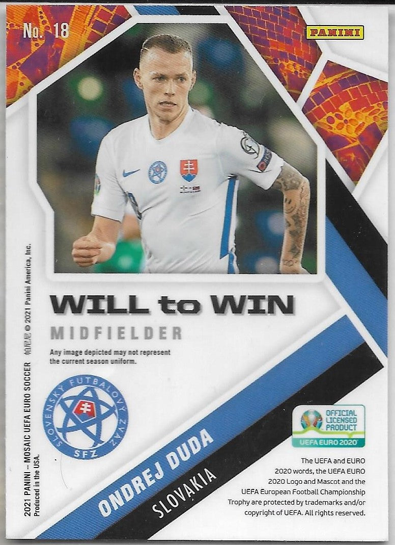 PANINI MOSIAC - ONDREJ DUDA - "WILL TO WIN" - ROOKIE CARD