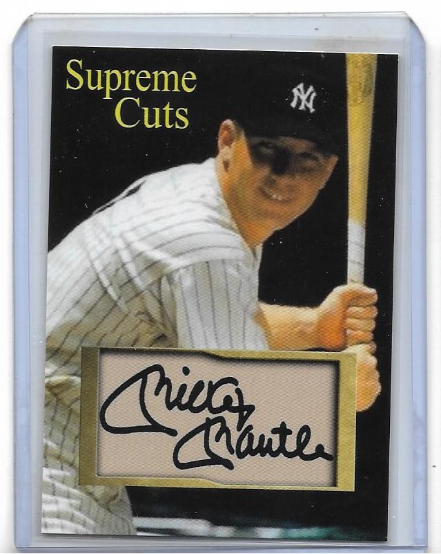 2020 MICKEY MANTLE - New York Yankees  Supreme Cuts card w. Facs, Auto