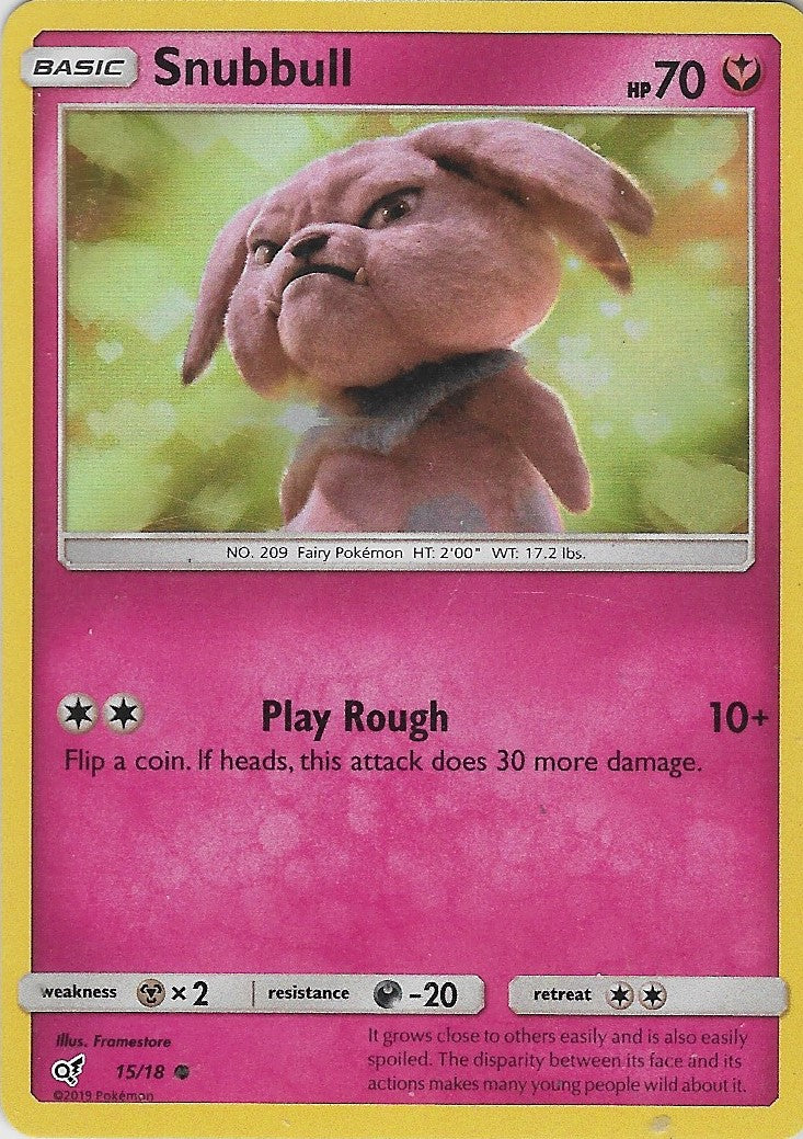 SNUBBULL 15/18 Detective Pikachu HOLO