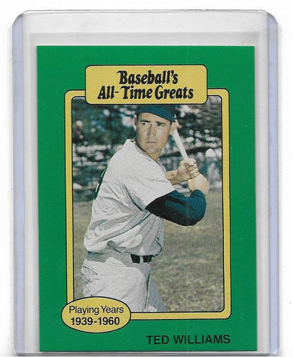 1987 Baseball All Time Greats Baseball Card - TED WILLIAMS