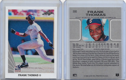 1990 Leaf #300 FRANK THOMAS - CHICAGO WHITE SOX Rookie Reprint Card