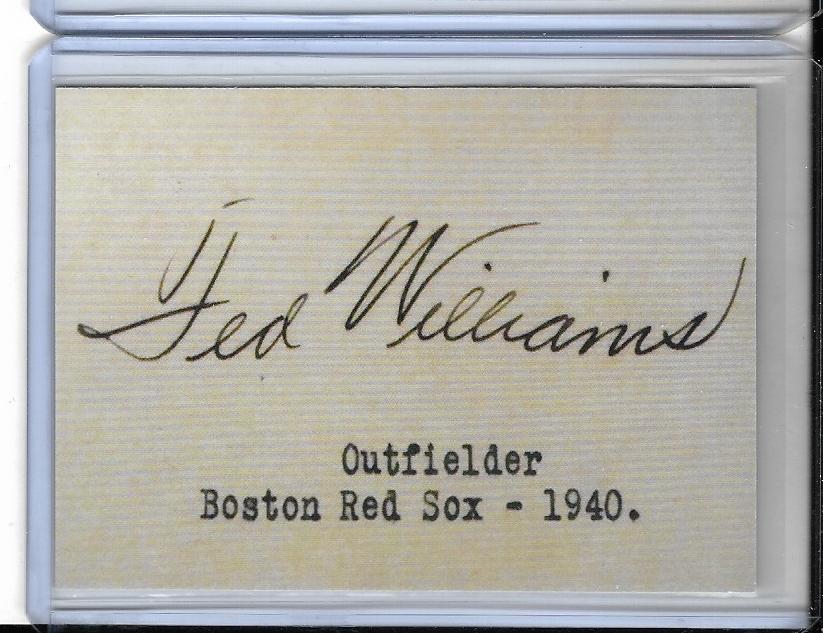 TED WILLIAMS Moxie Soda  ACEO Advertisement Reprint Card Boston Red Sox