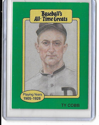 1987 Baseball All Time Greats Baseball Card - TY COBB