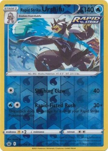 URSHIFU Chilling Reign Rapid Strike 044/198  Reverse Holo  RARE