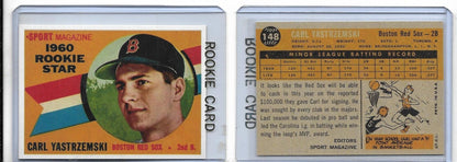 1960 Topps #148 Carl Yastrzemski Rookie Reprint  Card BOSTON RED SOX